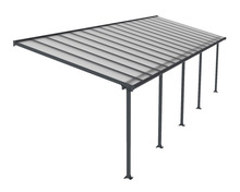 Terrasstak Olympia 28,8 m² Antracit Canopia by Palram